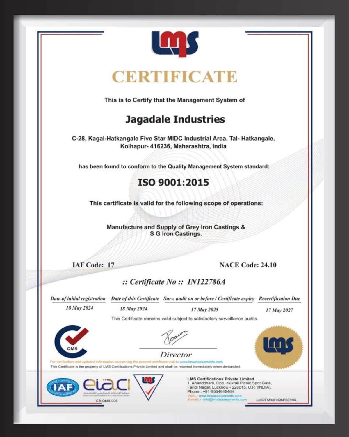 ISO 9001:2015 standards